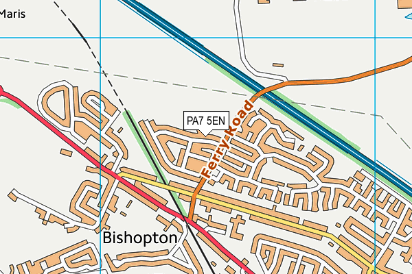 PA7 5EN map - OS VectorMap District (Ordnance Survey)