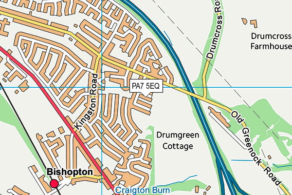 PA7 5EQ map - OS VectorMap District (Ordnance Survey)