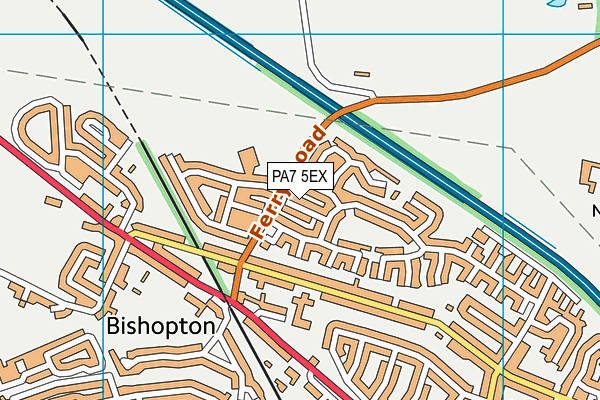 PA7 5EX map - OS VectorMap District (Ordnance Survey)