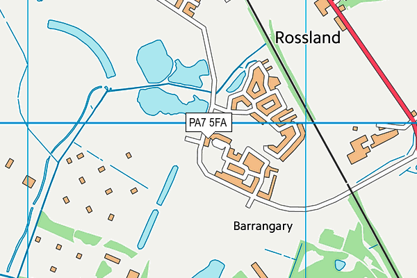 PA7 5FA map - OS VectorMap District (Ordnance Survey)