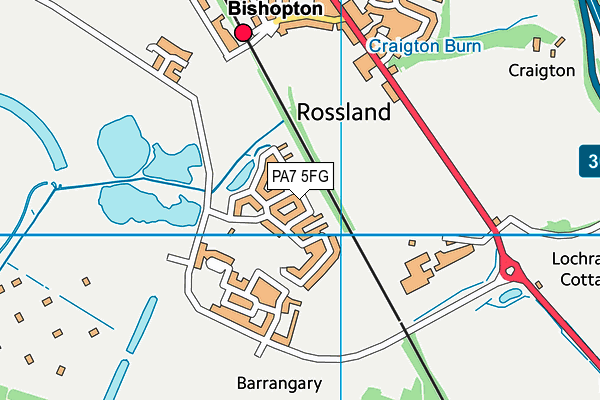 PA7 5FG map - OS VectorMap District (Ordnance Survey)