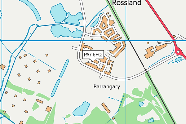 PA7 5FQ map - OS VectorMap District (Ordnance Survey)