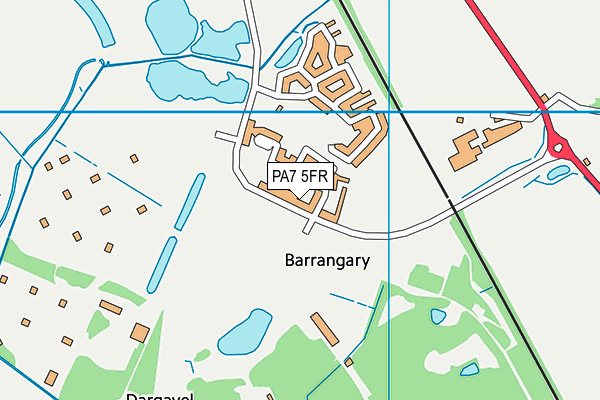 PA7 5FR map - OS VectorMap District (Ordnance Survey)