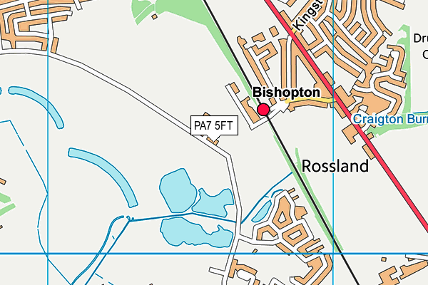 PA7 5FT map - OS VectorMap District (Ordnance Survey)