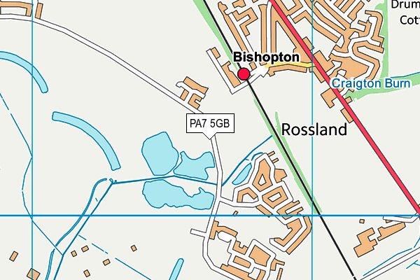 PA7 5GB map - OS VectorMap District (Ordnance Survey)