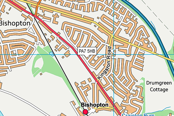 PA7 5HB map - OS VectorMap District (Ordnance Survey)