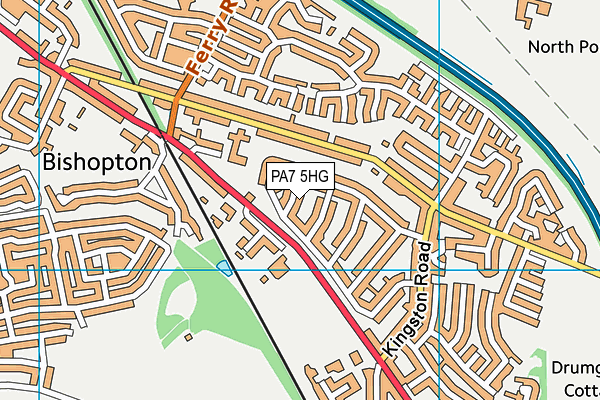 PA7 5HG map - OS VectorMap District (Ordnance Survey)