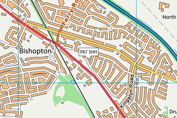 PA7 5HH map - OS VectorMap District (Ordnance Survey)