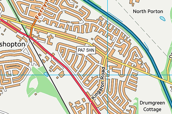 PA7 5HN map - OS VectorMap District (Ordnance Survey)