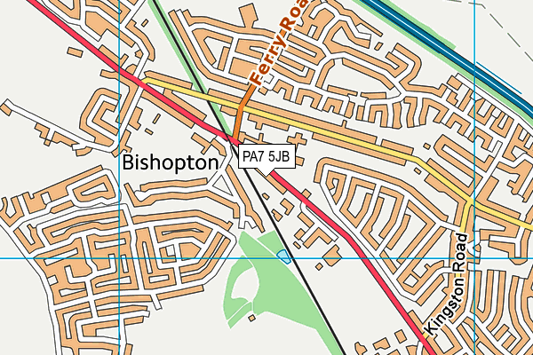 Map of KEYSTORE BISHOPTON LIMITED at district scale
