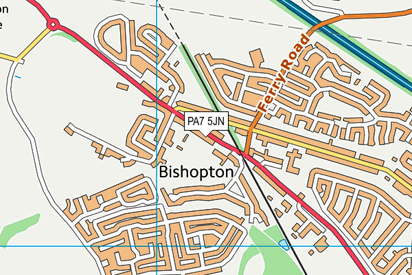 PA7 5JN map - OS VectorMap District (Ordnance Survey)