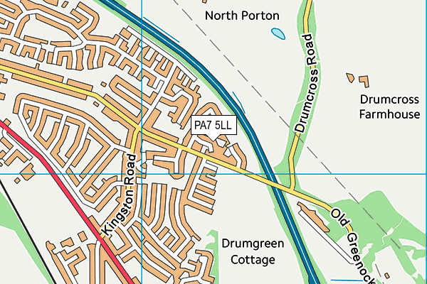 PA7 5LL map - OS VectorMap District (Ordnance Survey)