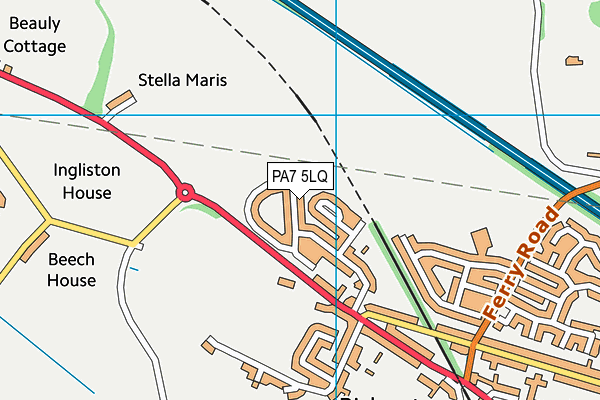 PA7 5LQ map - OS VectorMap District (Ordnance Survey)