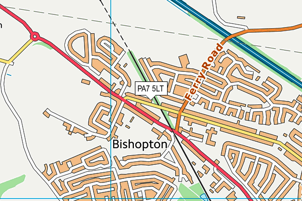PA7 5LT map - OS VectorMap District (Ordnance Survey)