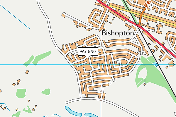 PA7 5NG map - OS VectorMap District (Ordnance Survey)