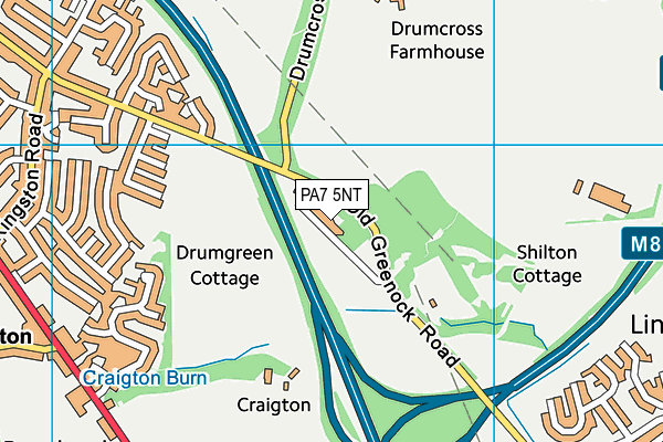 PA7 5NT map - OS VectorMap District (Ordnance Survey)