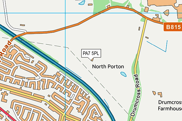 PA7 5PL map - OS VectorMap District (Ordnance Survey)