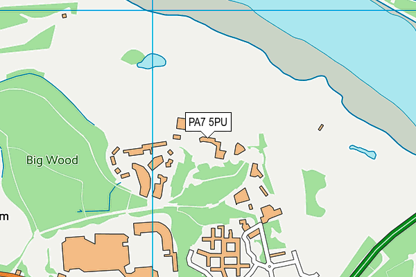 PA7 5PU map - OS VectorMap District (Ordnance Survey)