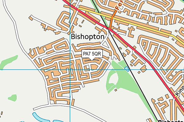 PA7 5QR map - OS VectorMap District (Ordnance Survey)