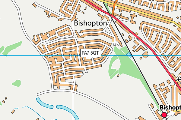 PA7 5QT map - OS VectorMap District (Ordnance Survey)