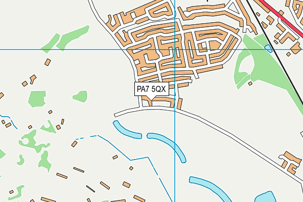 PA7 5QX map - OS VectorMap District (Ordnance Survey)