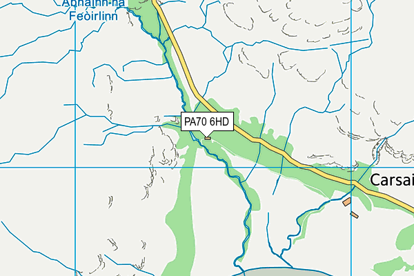 PA70 6HD map - OS VectorMap District (Ordnance Survey)