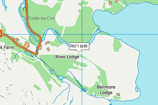 PA71 6HR map - OS VectorMap District (Ordnance Survey)