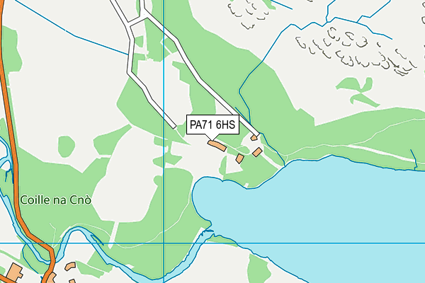 PA71 6HS map - OS VectorMap District (Ordnance Survey)