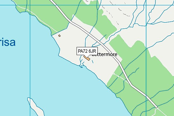 PA72 6JR map - OS VectorMap District (Ordnance Survey)