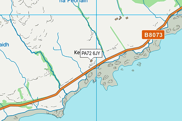 PA72 6JY map - OS VectorMap District (Ordnance Survey)