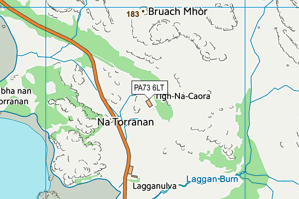 PA73 6LT map - OS VectorMap District (Ordnance Survey)