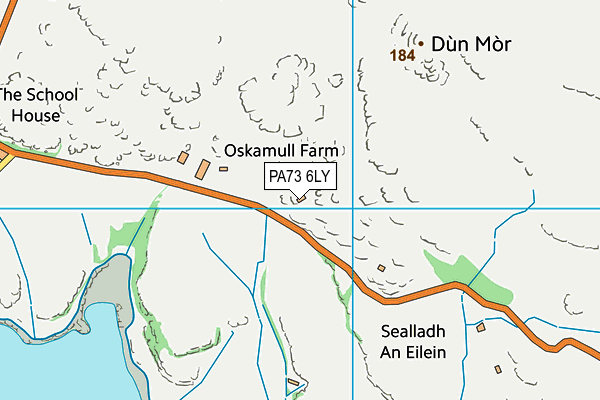 PA73 6LY map - OS VectorMap District (Ordnance Survey)