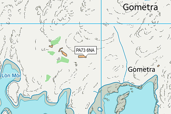 PA73 6NA map - OS VectorMap District (Ordnance Survey)