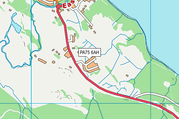 PA75 6AH map - OS VectorMap District (Ordnance Survey)