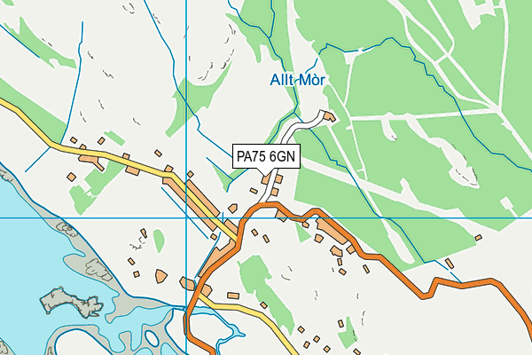 PA75 6GN map - OS VectorMap District (Ordnance Survey)