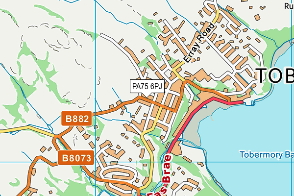 PA75 6PJ map - OS VectorMap District (Ordnance Survey)