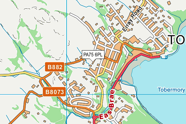 PA75 6PL map - OS VectorMap District (Ordnance Survey)