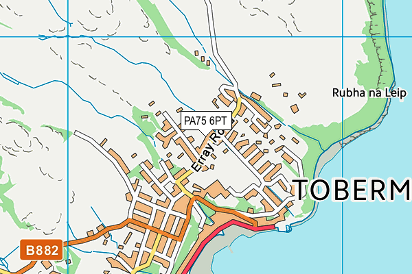 PA75 6PT map - OS VectorMap District (Ordnance Survey)