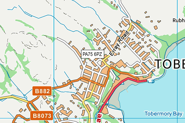 PA75 6PZ map - OS VectorMap District (Ordnance Survey)