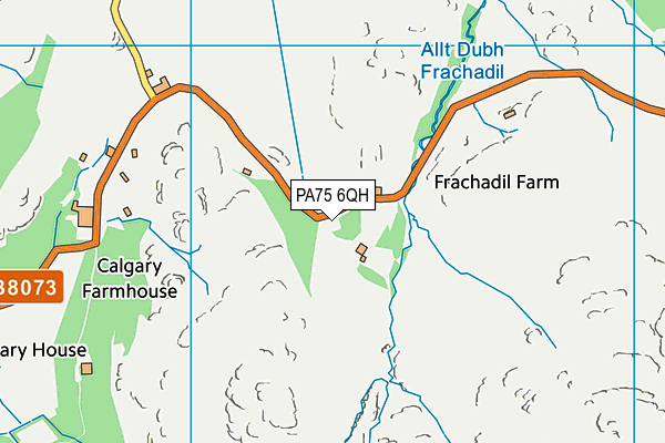 PA75 6QH map - OS VectorMap District (Ordnance Survey)