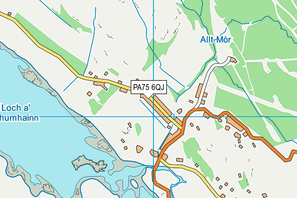 PA75 6QJ map - OS VectorMap District (Ordnance Survey)