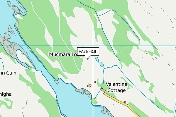 PA75 6QL map - OS VectorMap District (Ordnance Survey)