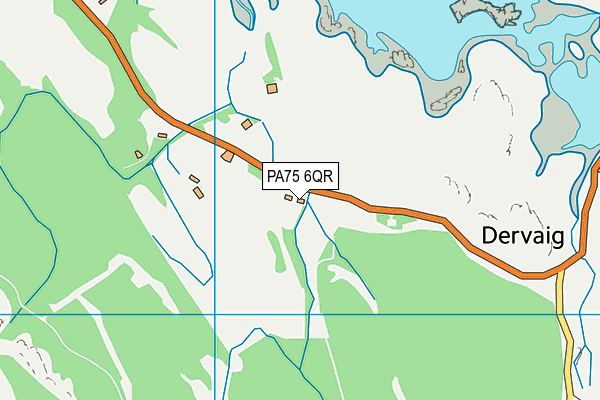 PA75 6QR map - OS VectorMap District (Ordnance Survey)