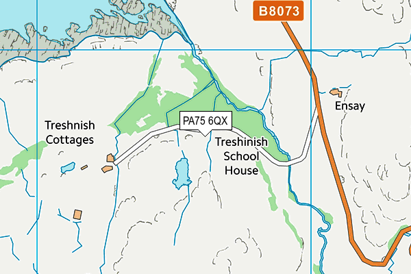 PA75 6QX map - OS VectorMap District (Ordnance Survey)