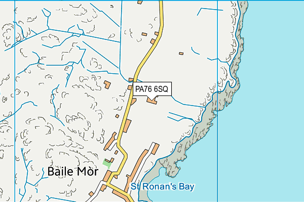 PA76 6SQ map - OS VectorMap District (Ordnance Survey)