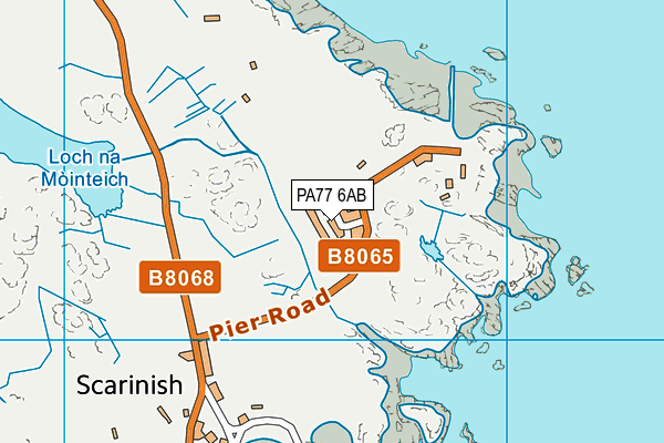 PA77 6AB map - OS VectorMap District (Ordnance Survey)