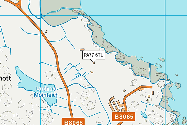 PA77 6TL map - OS VectorMap District (Ordnance Survey)
