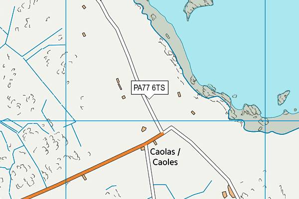 PA77 6TS map - OS VectorMap District (Ordnance Survey)