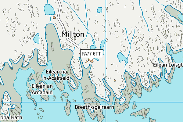 PA77 6TT map - OS VectorMap District (Ordnance Survey)
