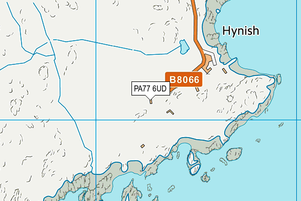 PA77 6UD map - OS VectorMap District (Ordnance Survey)